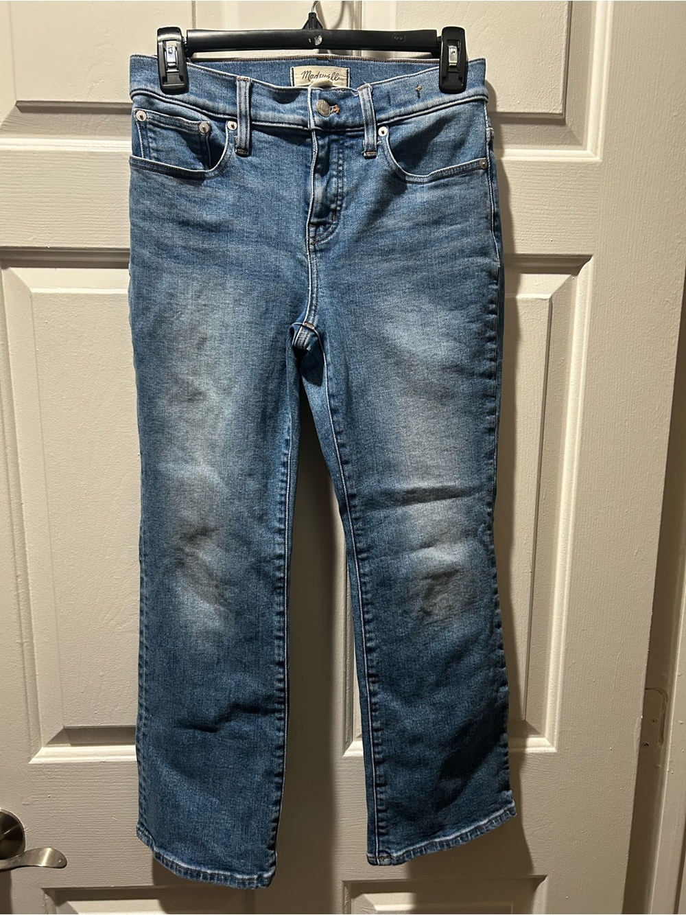 Madewell Petite Mid-Rise Kick Out Cropped Jeans Oneida Wash 26P